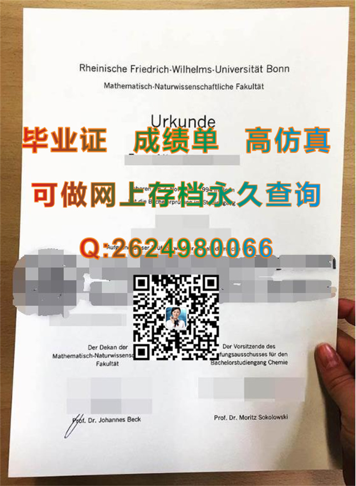 德国波恩大学毕业证成绩单样本|Rheinische Friedrich-Wilhelms-Universität Bonn文凭）