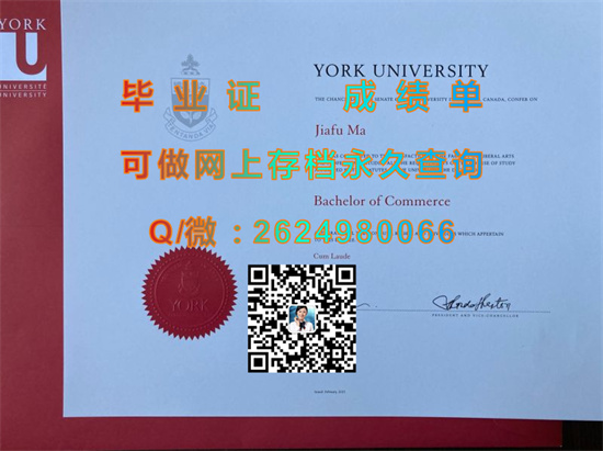 加拿大约克大学毕业证代办|York University diploma|加拿大YU文凭定制|诚招代理，专业排版国外货）