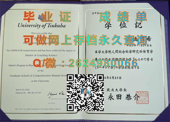 筑波大学毕业证文凭样本University of Tsukuba.jpg